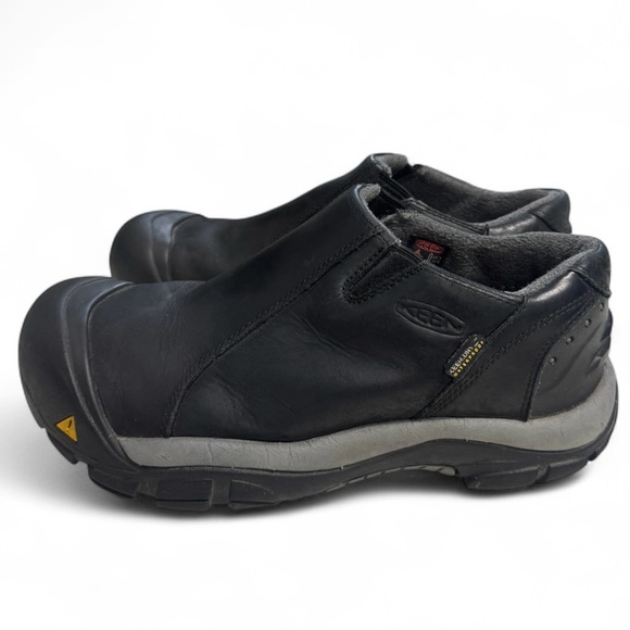 KEEN Brixen Waterproof Low Men's Black Slip-on Shoes Size 8 - Picture 4 of 10